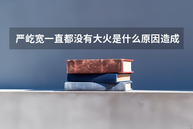 严屹宽一直都没有大火是什么原因造成的？