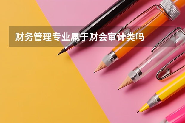财务管理专业属于财会审计类吗