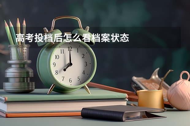 高考投档后怎么看档案状态