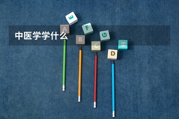 中医学学什么