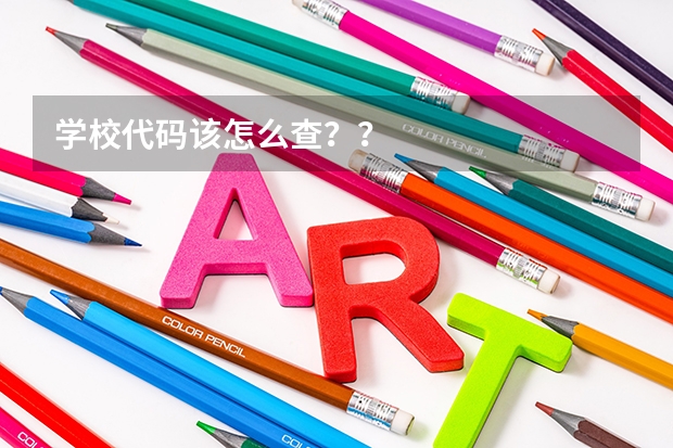 学校代码该怎么查？？