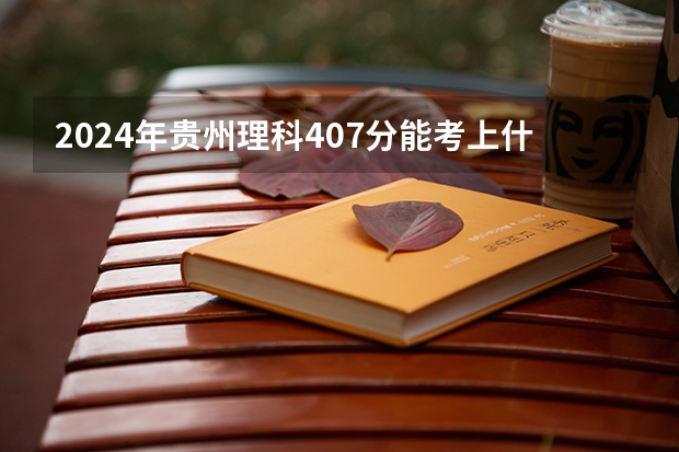 2024年贵州理科407分能考上什么大学?