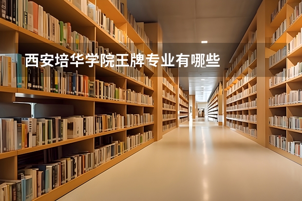 西安培华学院王牌专业有哪些