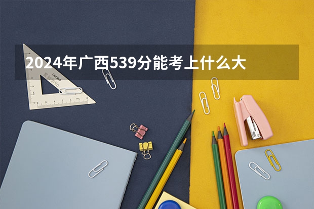 2024年广西539分能考上什么大学?