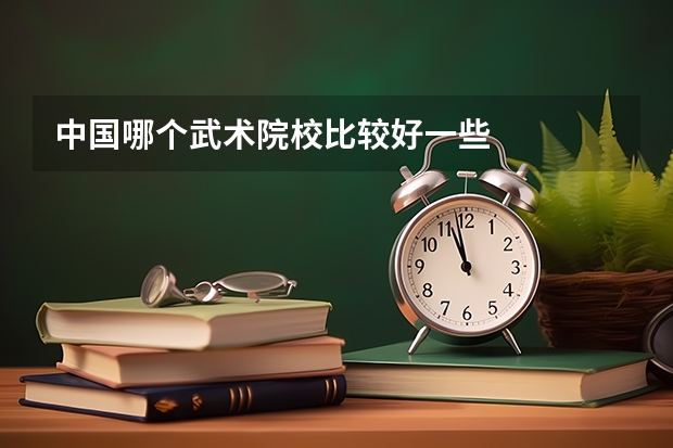 中国哪个武术院校比较好一些