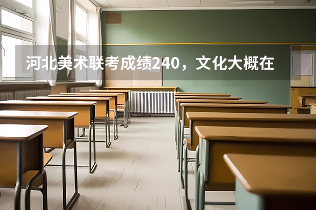 河北美术联考成绩240，文化大概在400左右，能上河北师大吗