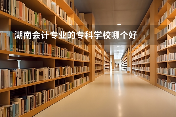 湖南会计专业的专科学校哪个好