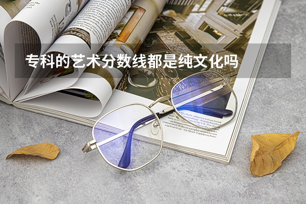 专科的艺术分数线都是纯文化吗