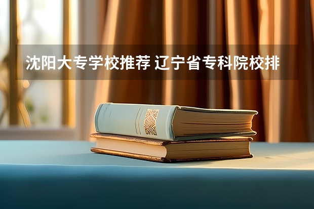 沈阳大专学校推荐 辽宁省专科院校排名
