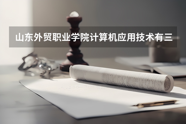 山东外贸职业学院计算机应用技术有三加二吗