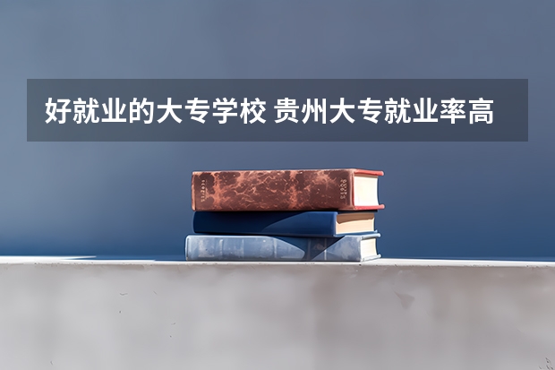 好就业的大专学校 贵州大专就业率高的学校