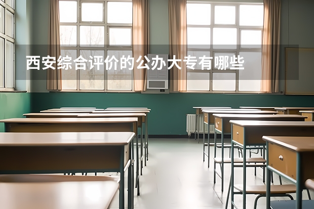 西安综合评价的公办大专有哪些