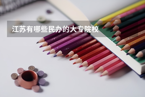 江苏有哪些民办的大专院校