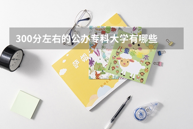 300分左右的公办专科大学有哪些