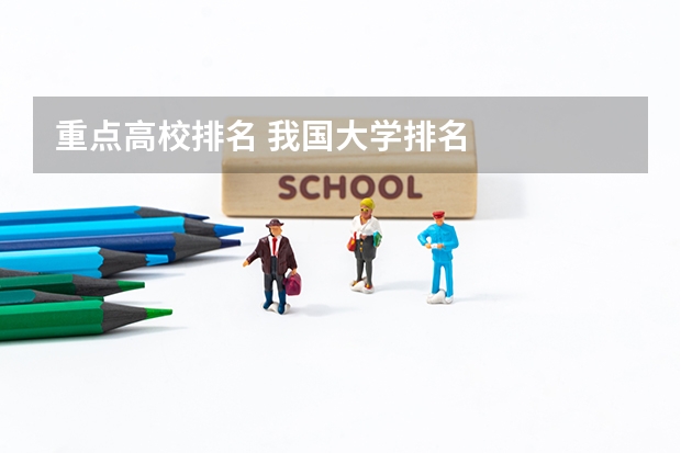 重点高校排名 我国大学排名