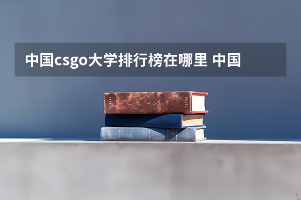 中国csgo大学排行榜在哪里 中国最好的大学排名