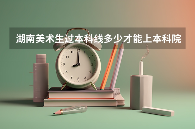 湖南美术生过本科线多少才能上本科院校?