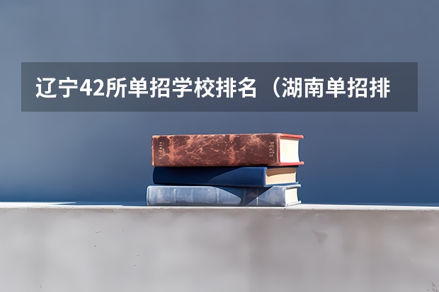辽宁42所单招学校排名（湖南单招排名前十的学校）
