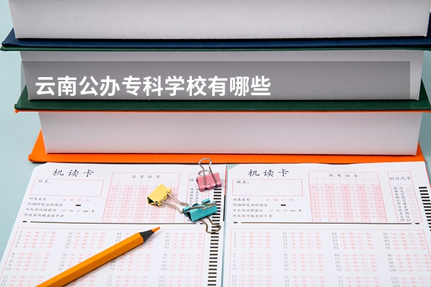 云南公办专科学校有哪些