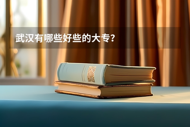 武汉有哪些好些的大专？