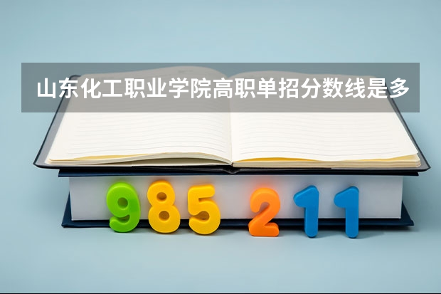 山东化工职业学院高职单招分数线是多少？