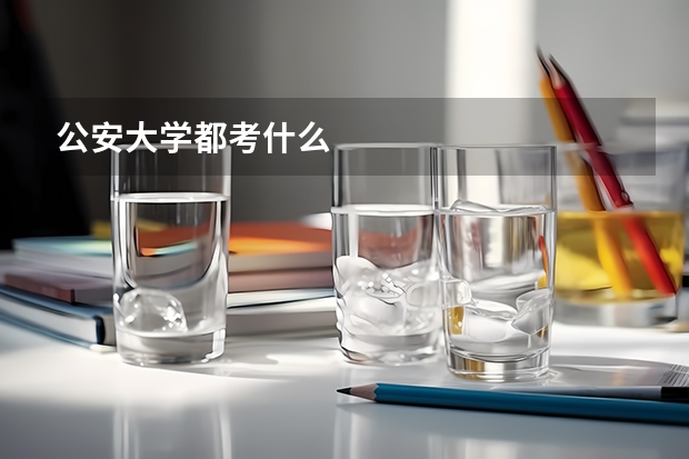 公安大学都考什么