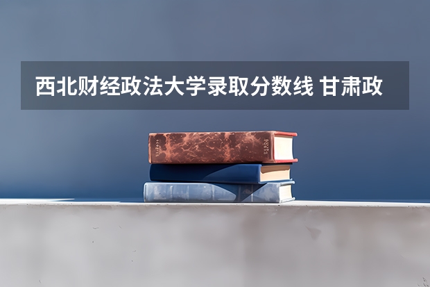 西北财经政法大学录取分数线 甘肃政法大学法学分数线