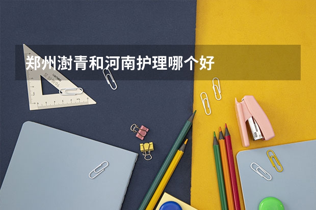 郑州澍青和河南护理哪个好