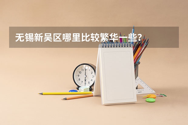 无锡新吴区哪里比较繁华一些？