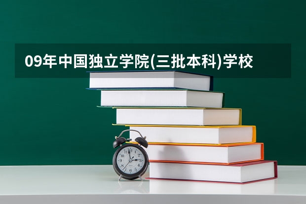 09年中国独立学院(三批本科)学校排名 急!!! 三本大学排名榜 全国最好的三本学校