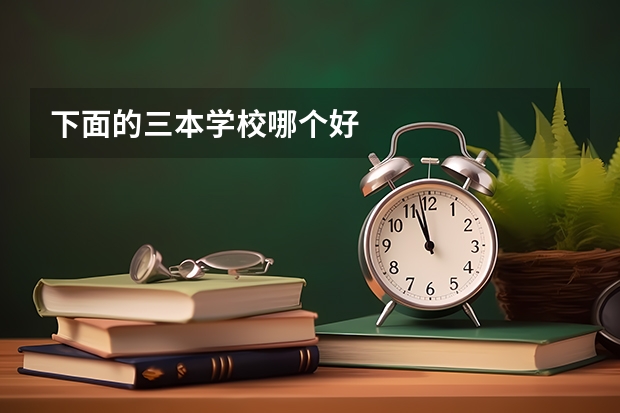 下面的三本学校哪个好